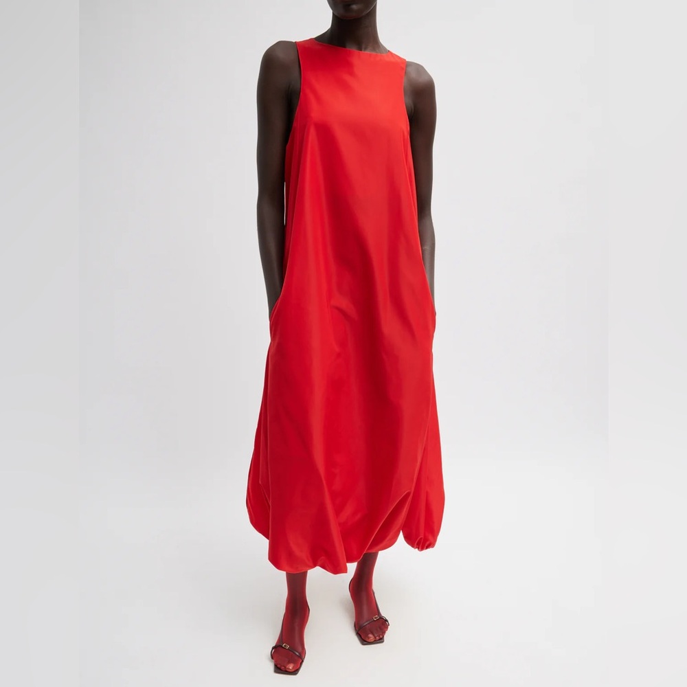TIBI Italian Sporty Nylon Jalouise Dress
